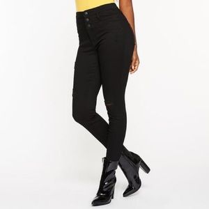 Black High Waisted Skinny Jeans